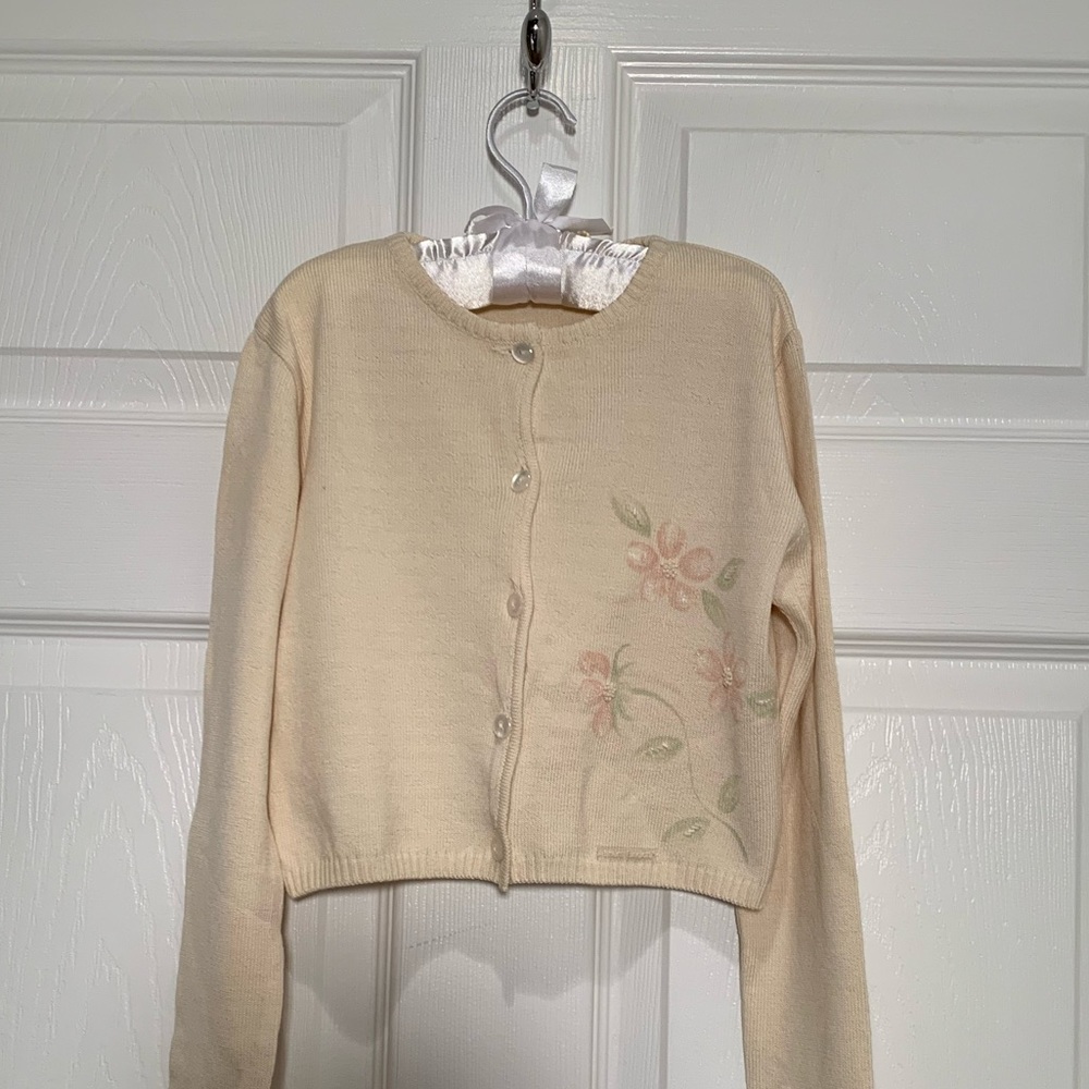 NWT Girl’s Italian designer cardi -embellishment